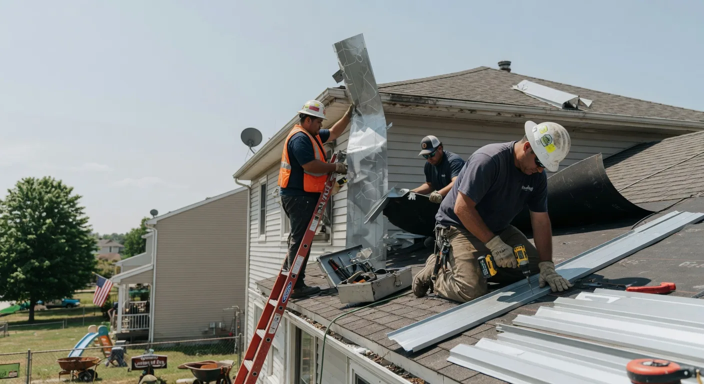 Storm Damage Metal Roof Repair in Rocky Hill, NJ